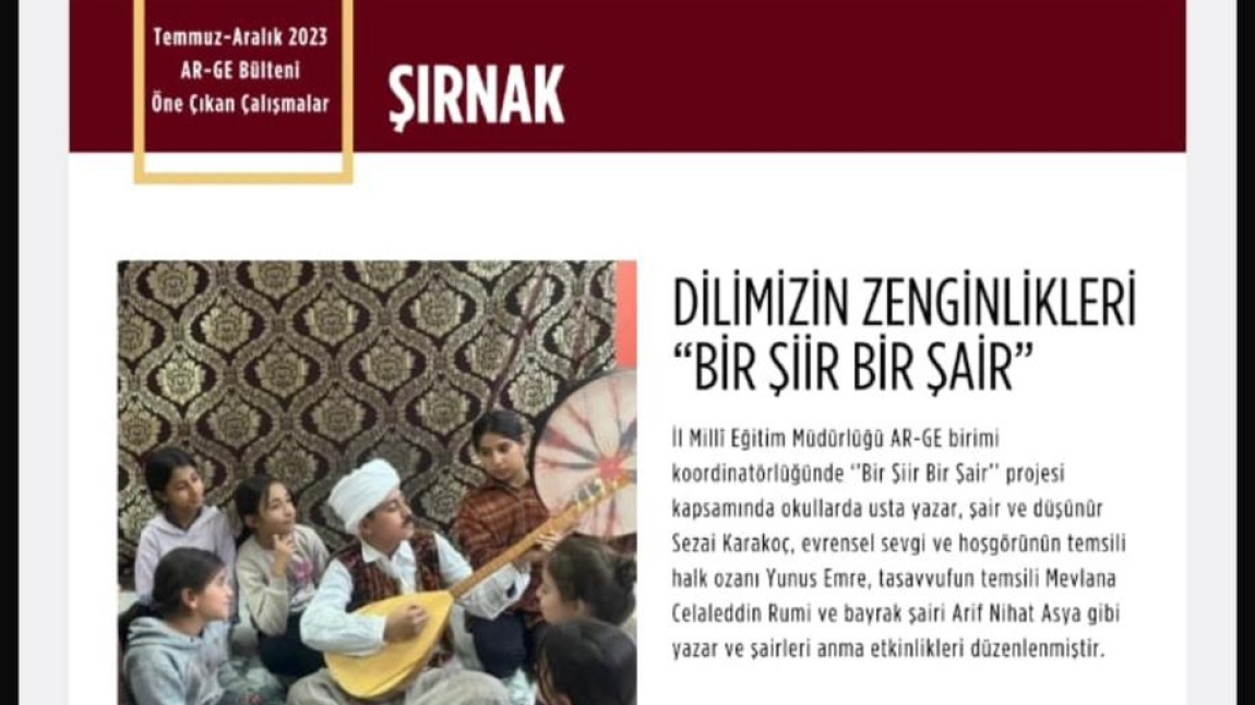 Bir Şiir Bir Şair 